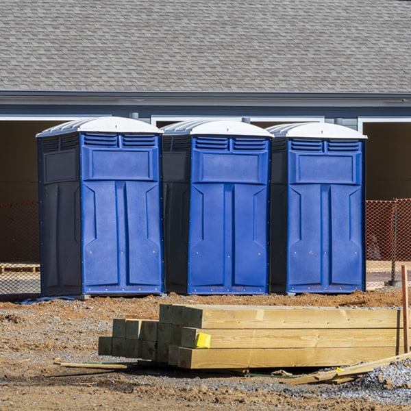 how can i report damages or issues with the portable toilets during my rental period in Hewett WV